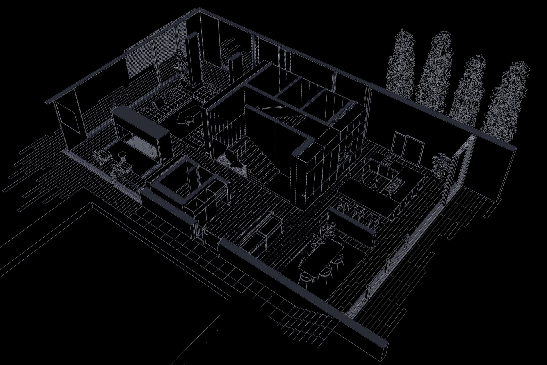 Architecture BIM Isometric Plan